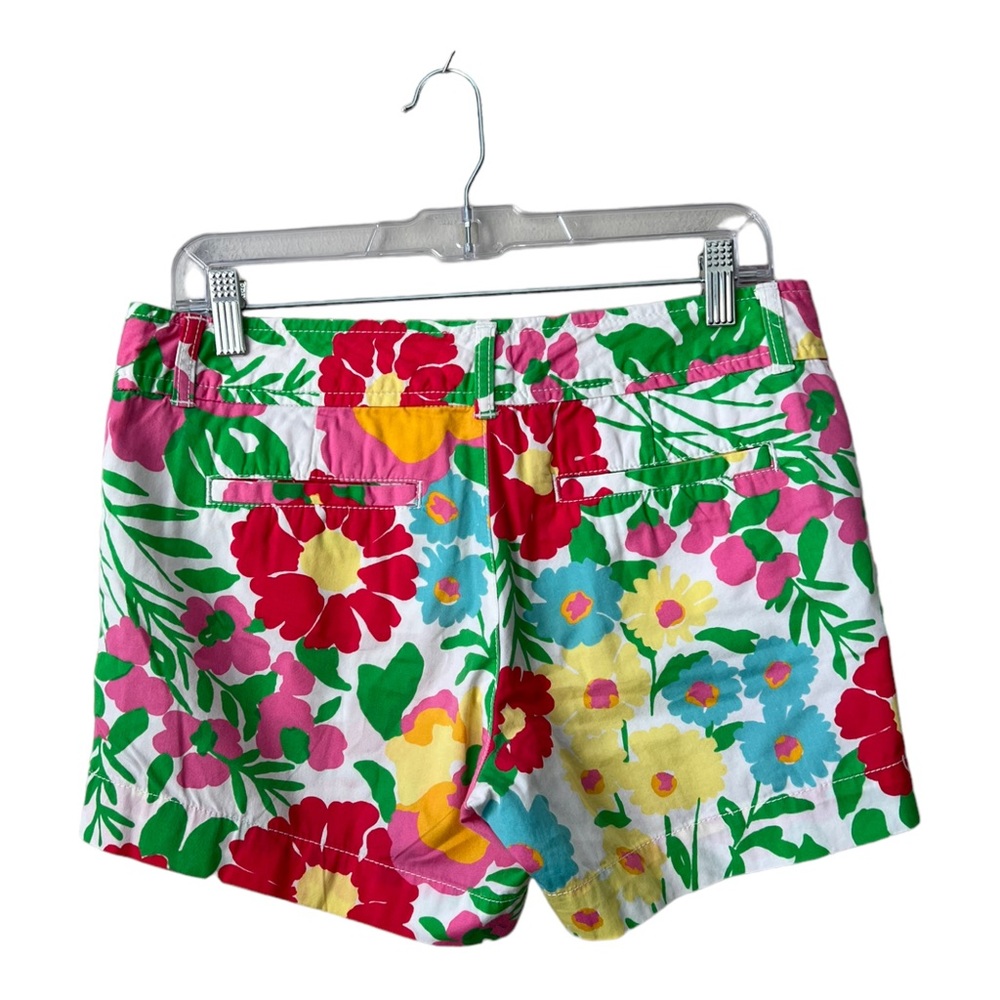 Lilly Pulitzer Floral Print Cotton Shorts in Pink, Green, Yellow, Red, Blue - Picture 2 of 9